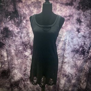 DISTURBIA DISTRESSED SWEATER DRESS